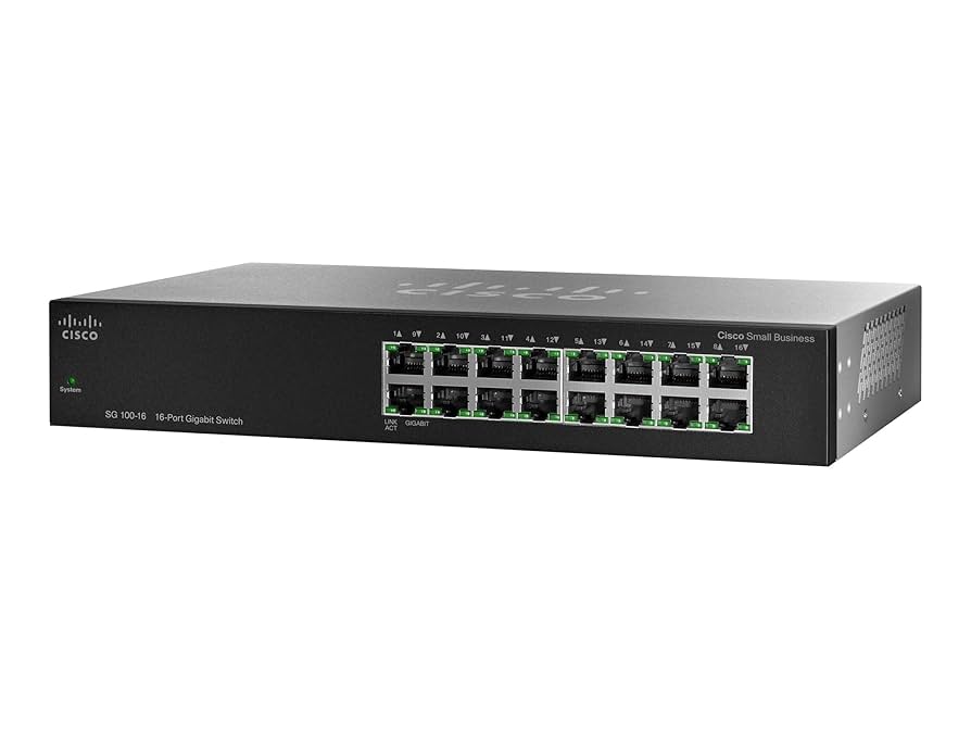PC周辺機器 Cisco SG100-16-NA Small Business SG 100-16 - switch - 16 ports - unmanaged Amazon | Cisco SG100-16-NA Small Business SG 100-16 - switch